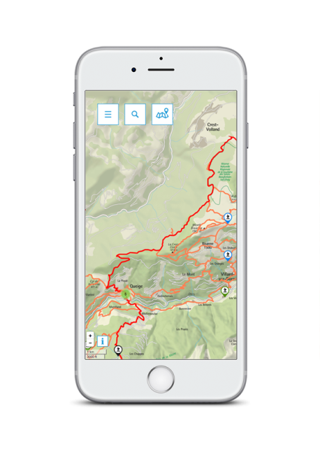 carte sur smartphone 1 - application mobile