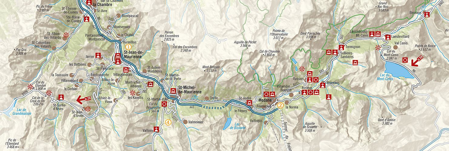 Carte touristique